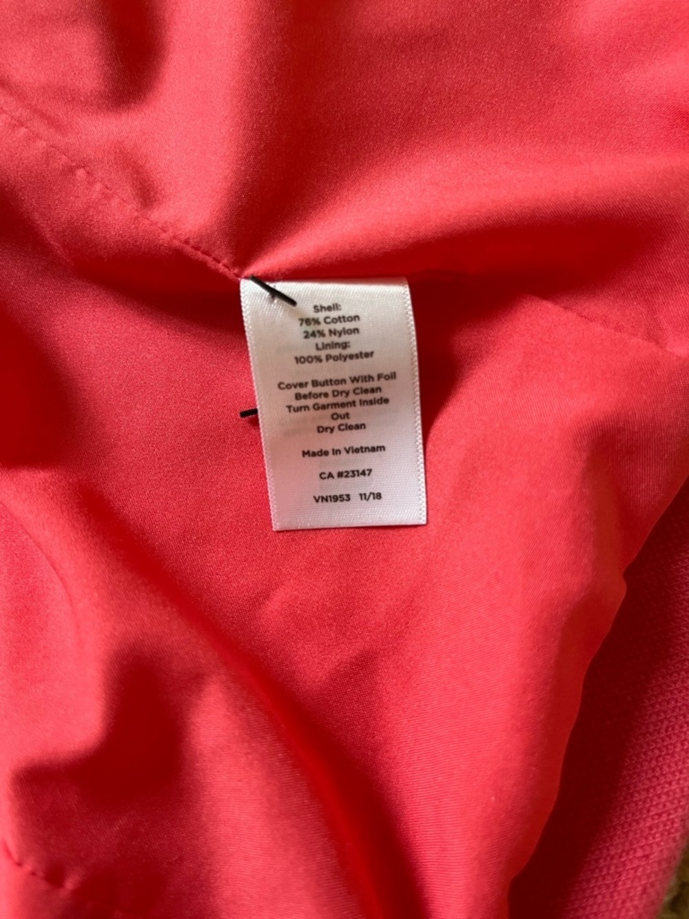 Talbots Hot Pink Women's Blazer - Picture 4 of 4